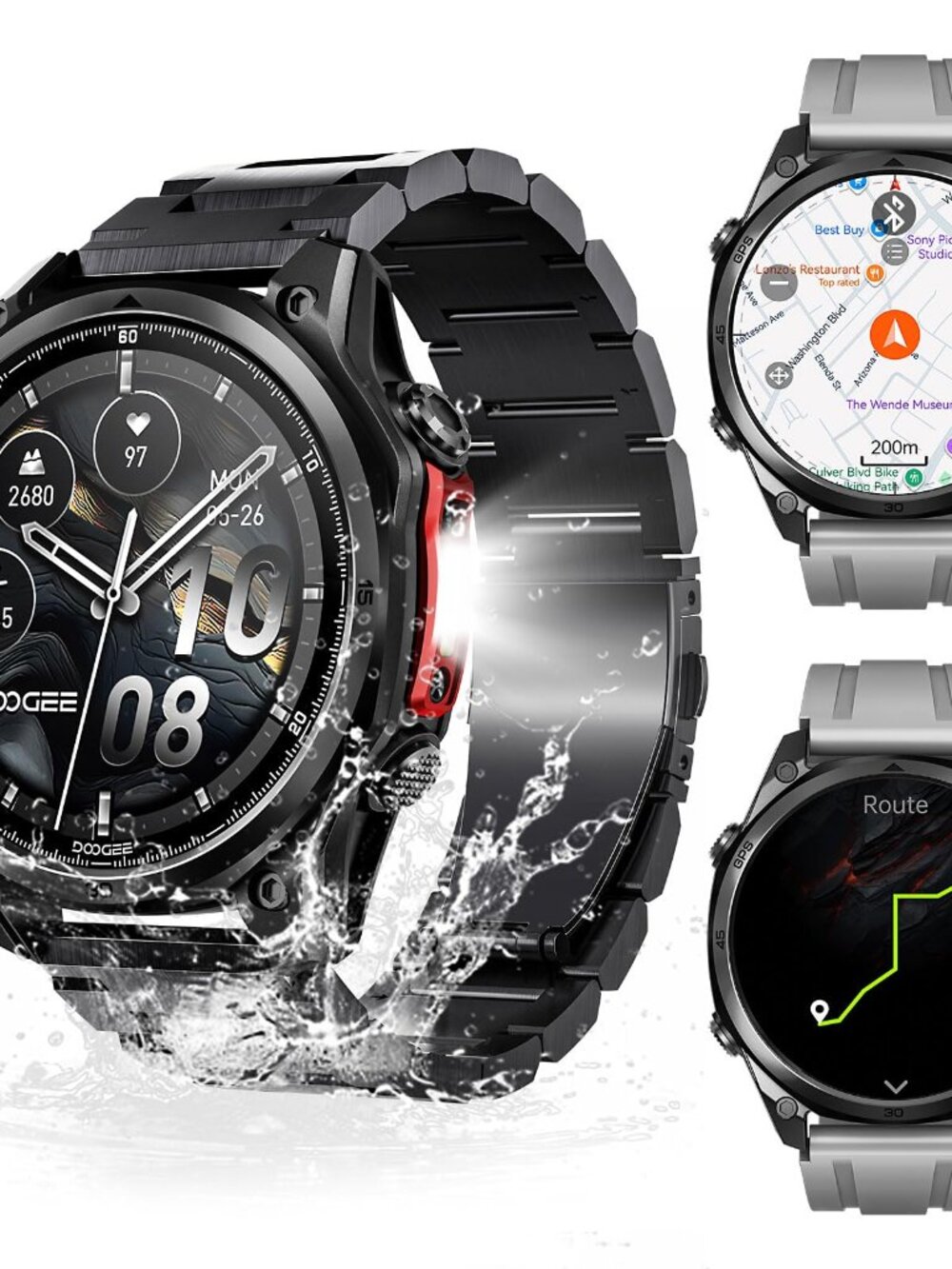 NEW Anywise W1Pro Smart Watch for Men 5ATM Dual-Band 1.43 Fitness / 170 + Sports
